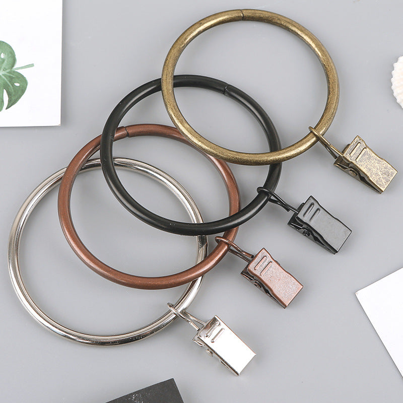 Stainless Steel Curtain Hanging Ring Clip for Shower Rod