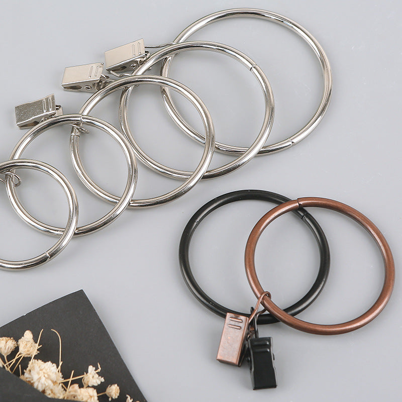 Stainless Steel Curtain Hanging Ring Clip for Shower Rod