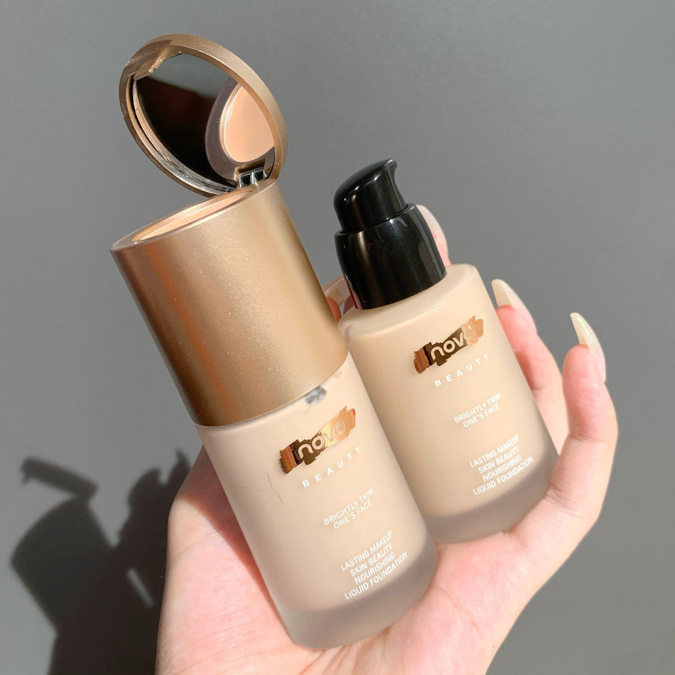 Novo Waterproof Liquid Foundation – Long-Lasting & Moisturizing