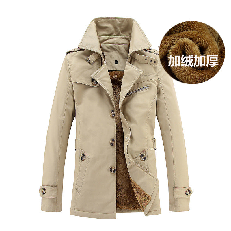 STOCK-Velvet Thick Long Winter Coat