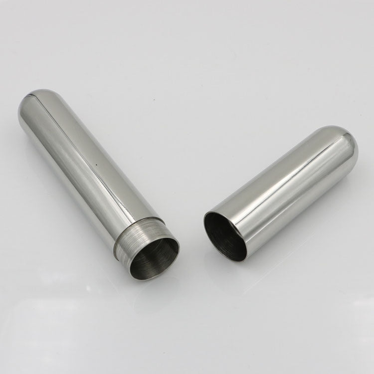 Thickened Stainless Steel Cigar Tube Single Smoking Set