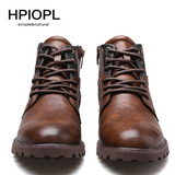 INSTOCK-HPIOPL3998 Martin boots men's boots large size zipper