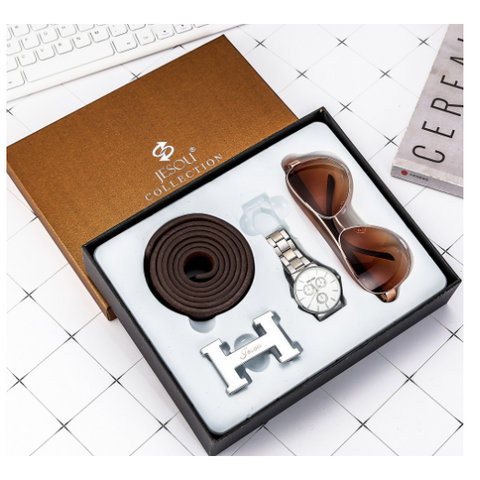 INSTOCK- Belt quartz watch / Gift Set + Quartz + Gift Factory