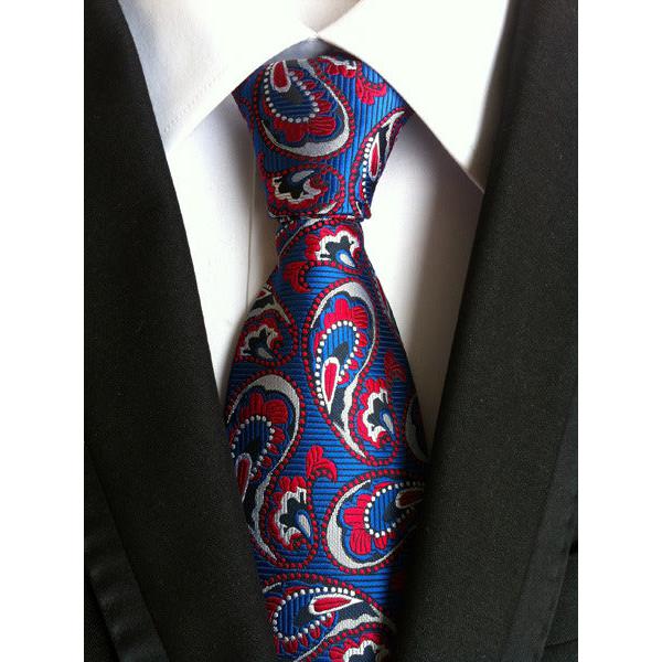 Cashew Flower Polyester Men's Suit Tie – Elegant & Stylish