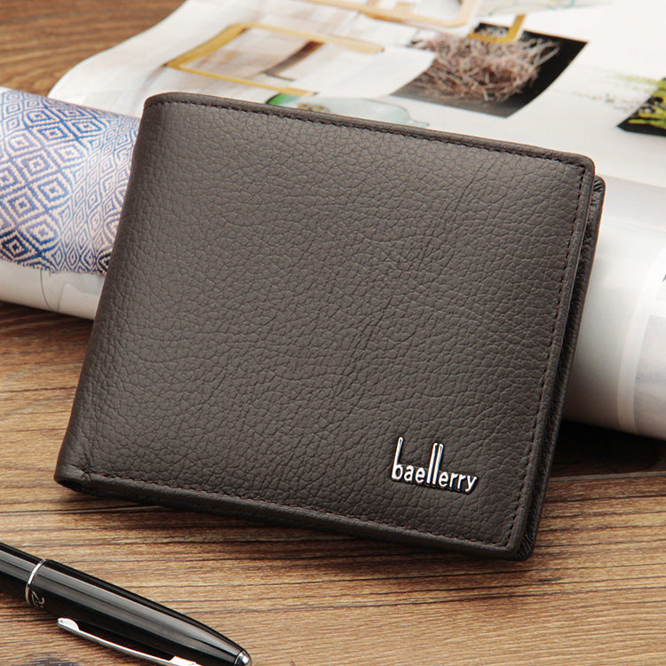 Men’s High-End Genuine Leather Wallet with Coin Pocket