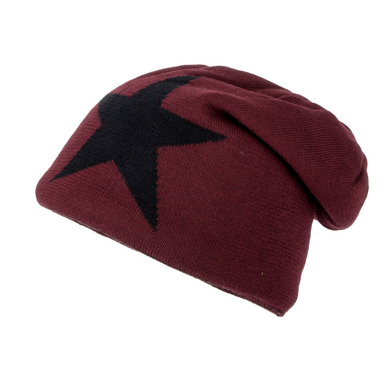 Men’s Korean Knitted Wool Hat – Winter Warm Velvet Beanie with