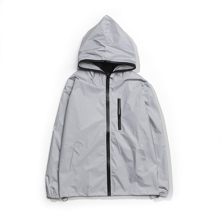 Autumn Reflective Windproof Jacket Japanese Style Loose