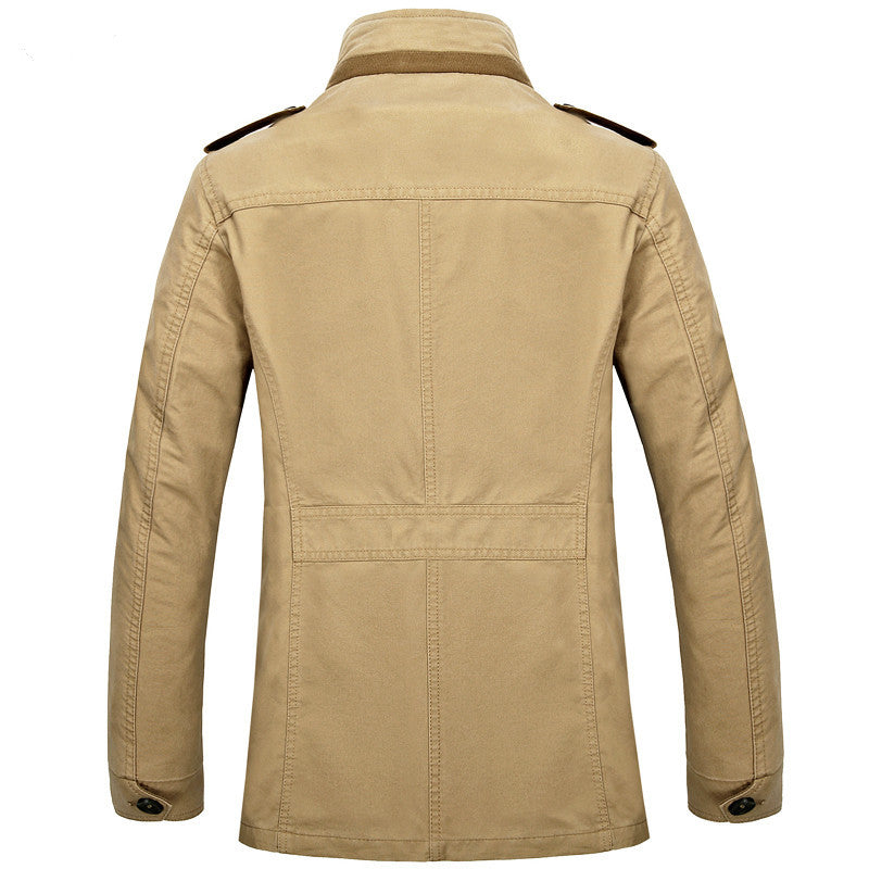 Korean Loose Long Business Windbreaker