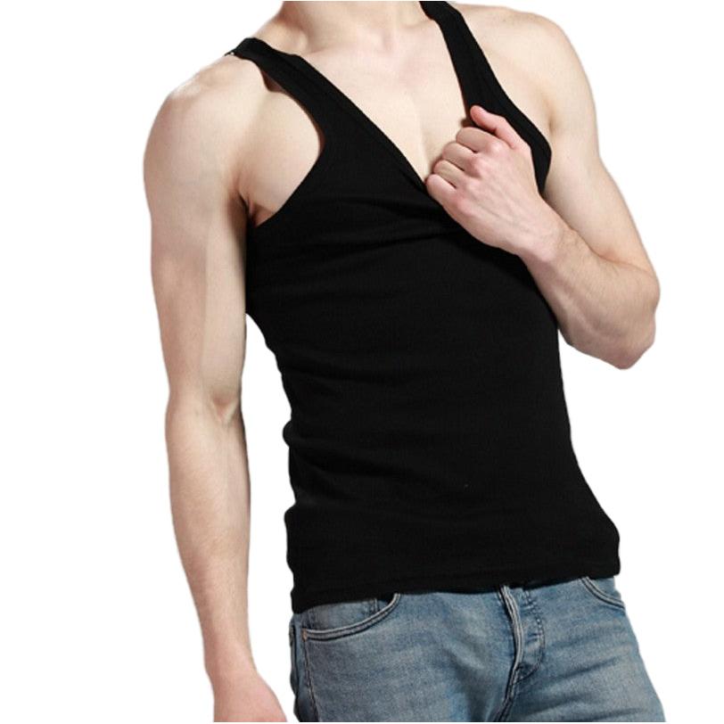 Langsha Men’s Cotton Vest – Slim Fit Summer Sports & Casual Top