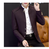 INSTOCK-casual suit _2019 casual suit stand collar small