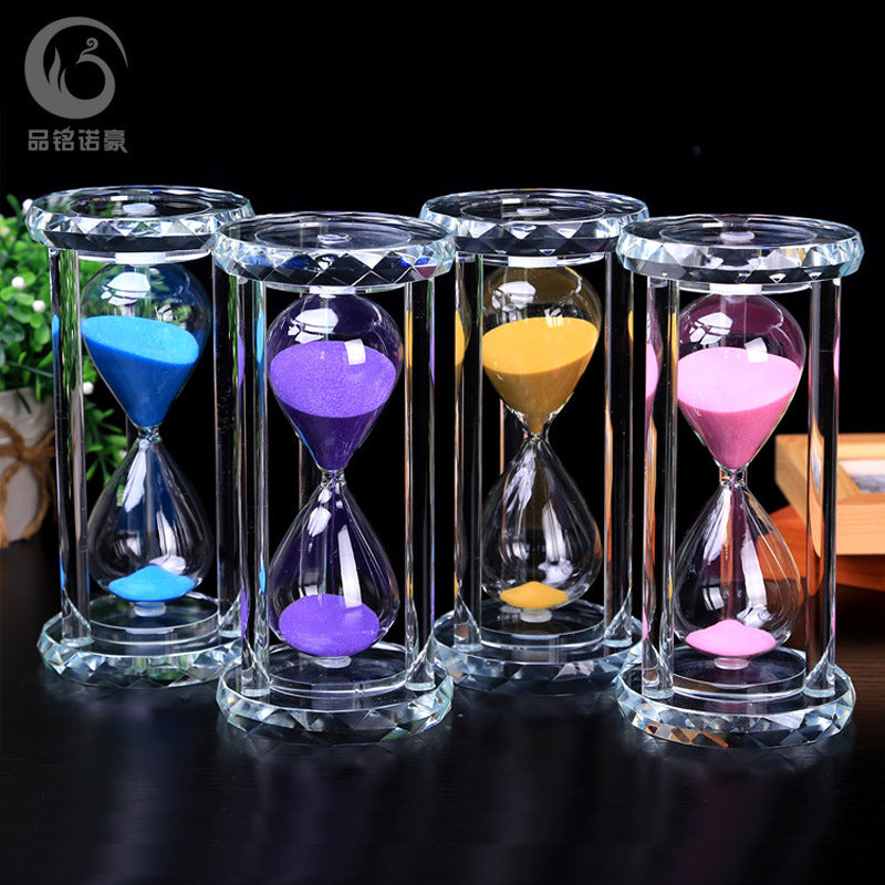 Crystal Hourglass Timer – 15/30/45/60 Min Gift Ornament