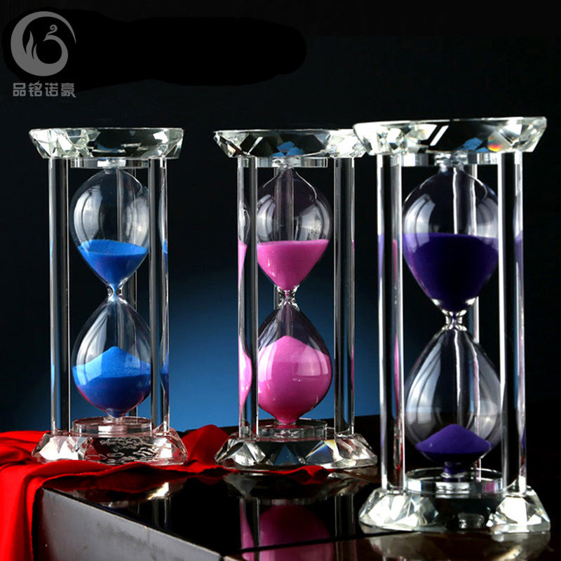 Crystal Hourglass Timer – 15/30/45/60 Min Gift Ornament