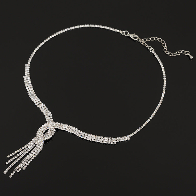 Bridal Rhinestone Choker Necklace