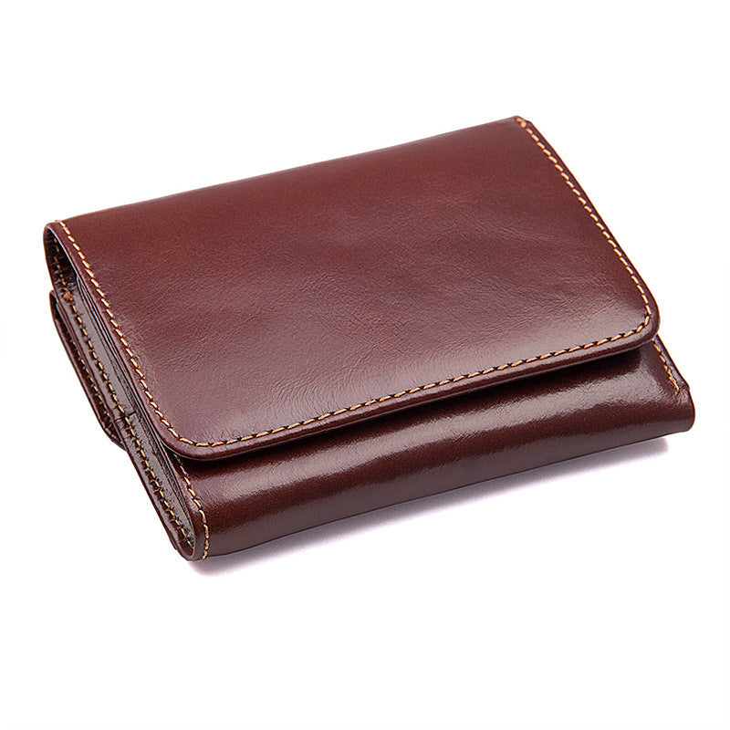 American retro genuine leather men's wallet