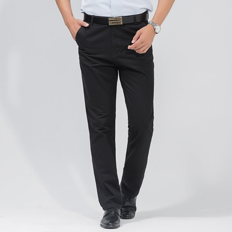 STOCK-Men's Thick Cotton Pants – Winter Business Casual Wear