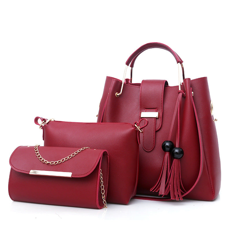 INSTOCK-American Style Women's Shoulder Bucket Bag