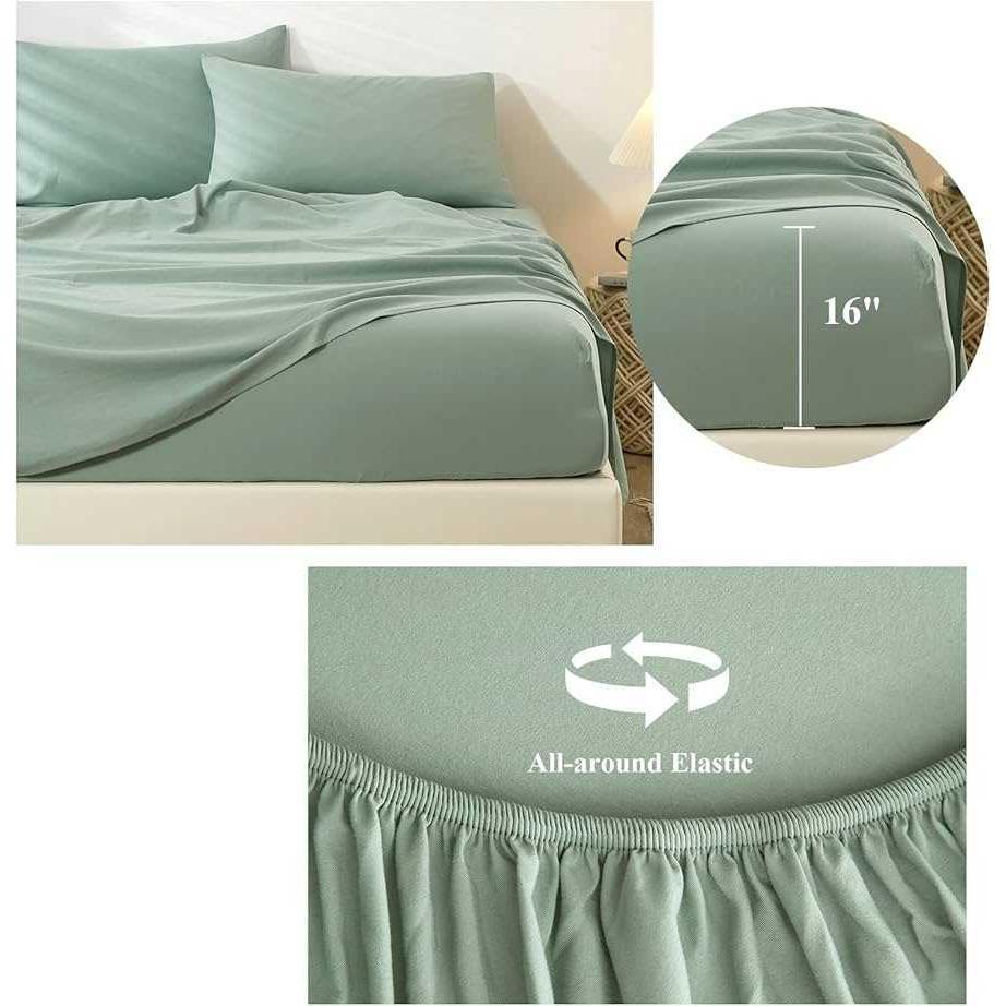 INSTOCK-Korean Washed Cotton Bedsheet