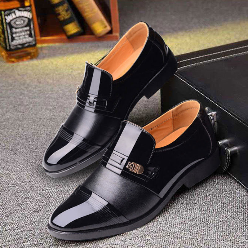 2021 Men's Perforated Leather Formal Shoes – Spring Collection