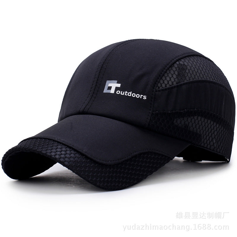 Men's Quick Dry Mesh Baseball Cap Embroidered Casual Sun Hat