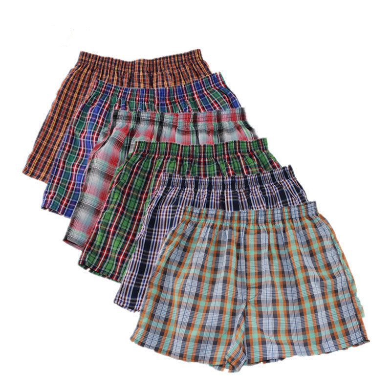 STOCK-Men’s Cotton Boxers – High Waist, Breathable & Loose