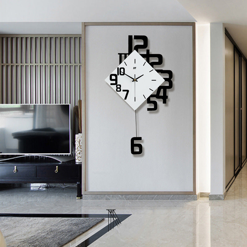 INSTOCK-Wooden Digital Wall Clock – Stylish Decorative Quartz