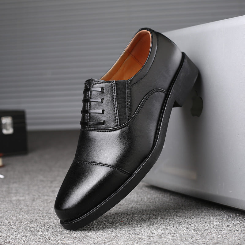 STOCK-Men’s Three-Joint Leather Shoes Business Formal Casual