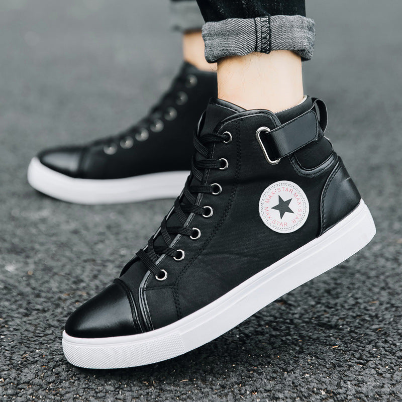 Men's Vintage High-Top Shoes | British Trend Boots