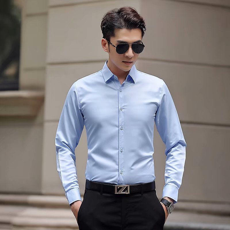 INSTOCK-Men’s Slim-Fit White Shirt – Business & Work Ready