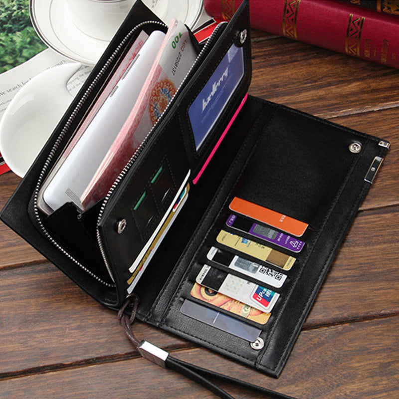 Baellerry Long Zipper Wallet Men's Clutch Handbag