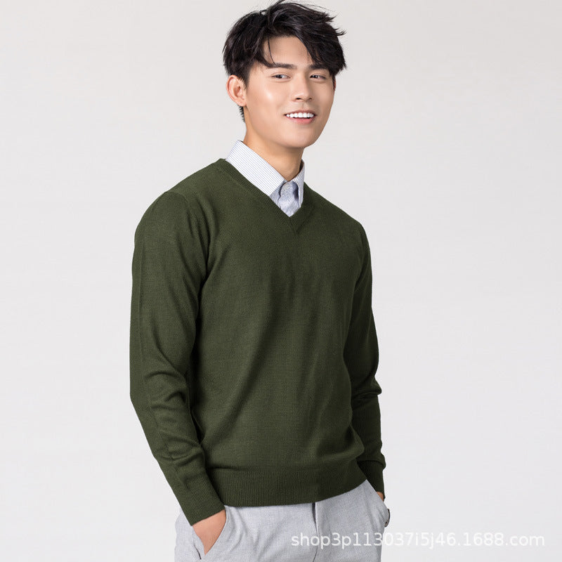 Men’s Autumn Winter Knitted Sweater – Loose Plus Size