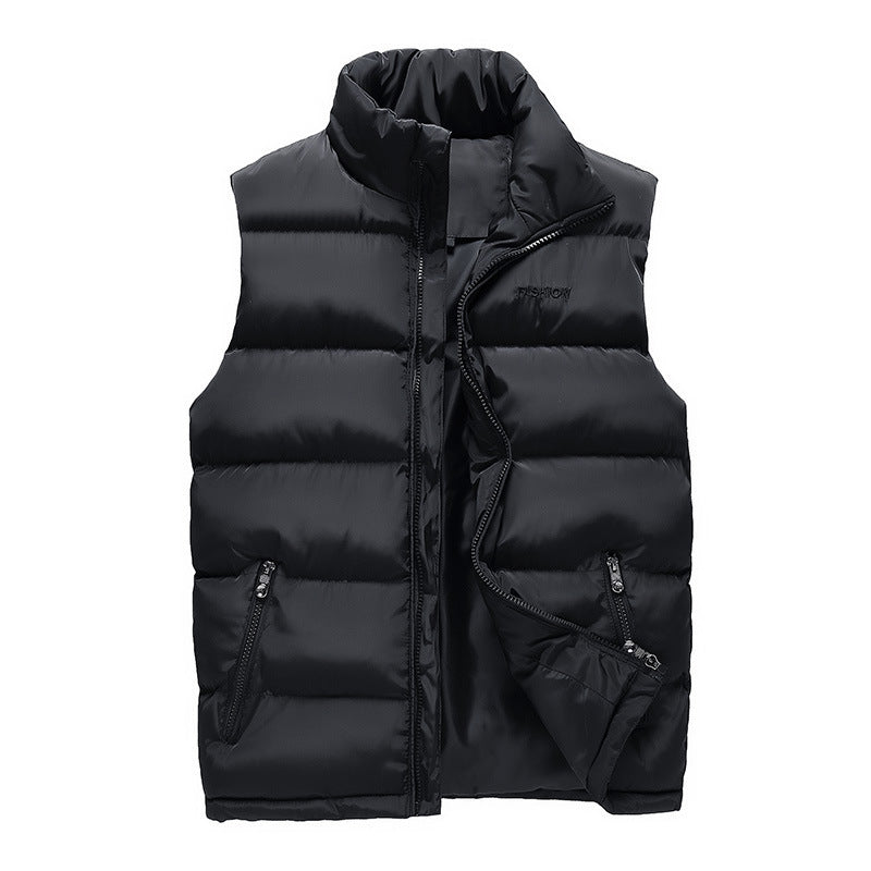Men’s Down Cotton Vest Slim Thermal Autumn Winter K-Style