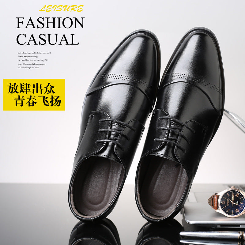 STOCK-Wenzhou Men’s Large Size Leather Shoes