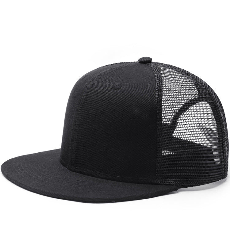 STOCK-Hip-Hop Flat Brim Baseball Cap for Street Style