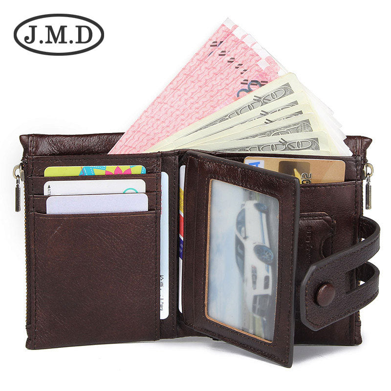 Jiameda Men’s Genuine Leather RFID Wallet