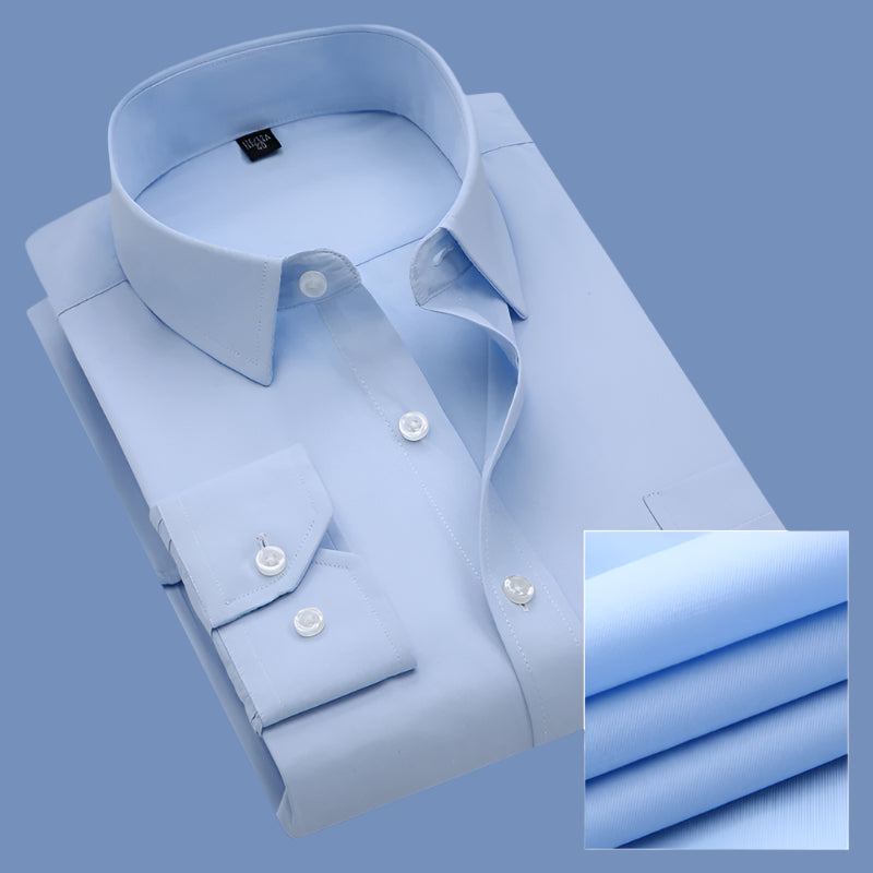 Men's Korean Style Long Sleeve Shirt – Business Casual