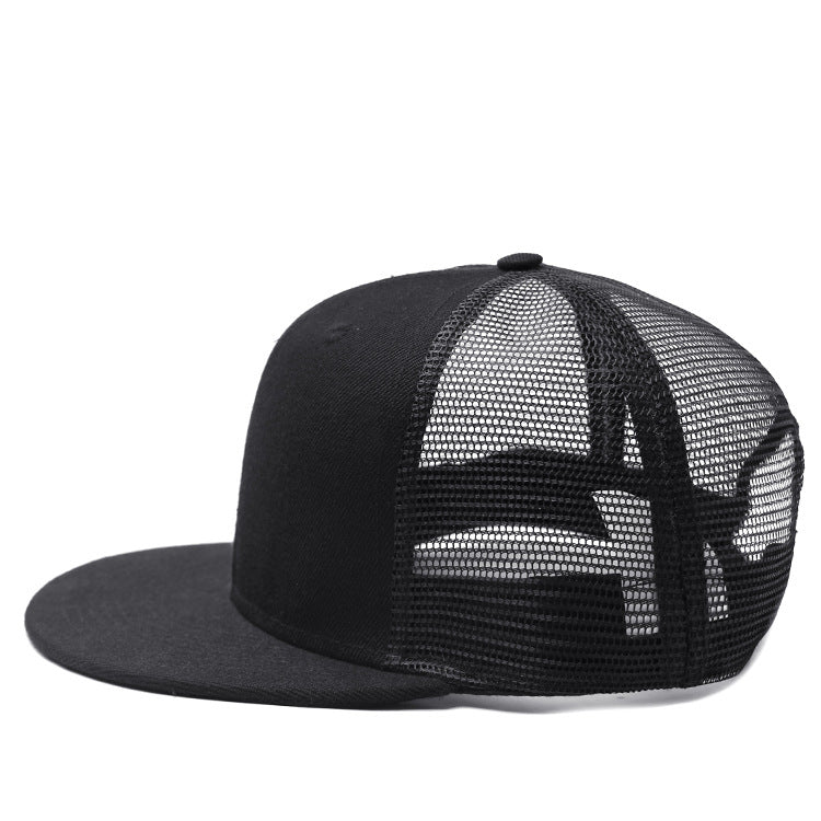 STOCK-Hip-Hop Flat Brim Baseball Cap for Street Style