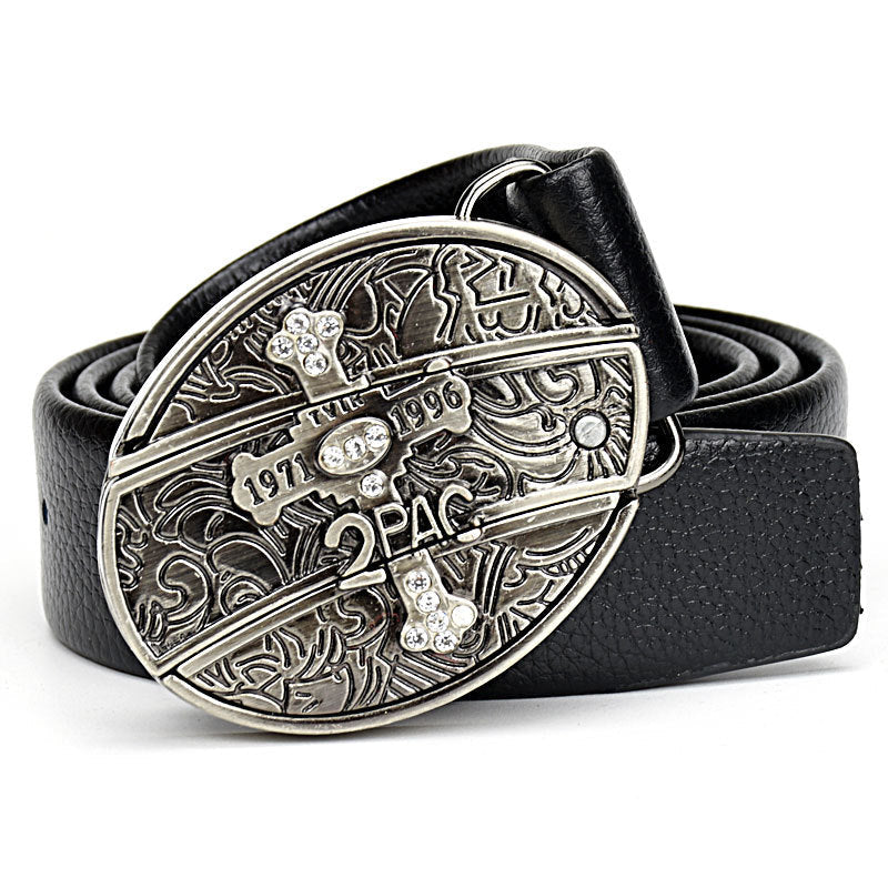 Punk Nightclub Knife Design Leather Belt