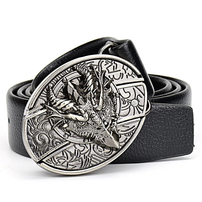 Smooth Buckle Personality Men’s Fashion Belt