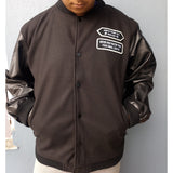 INSTOCK-MEN'S AUTUMN AND WINTER AMERICAN RETRO BASEBALL JACKET.