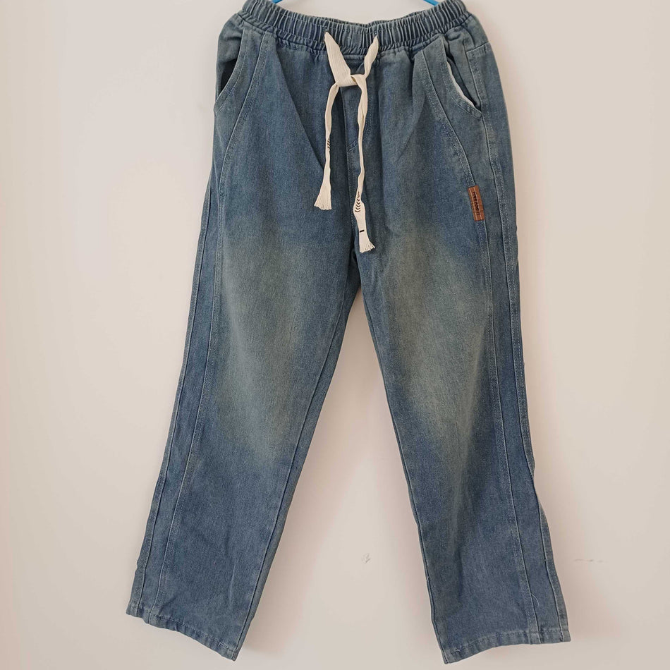 STOCK-Men’s Wide-Leg Jeans –  Summer Retro Casual Pants
