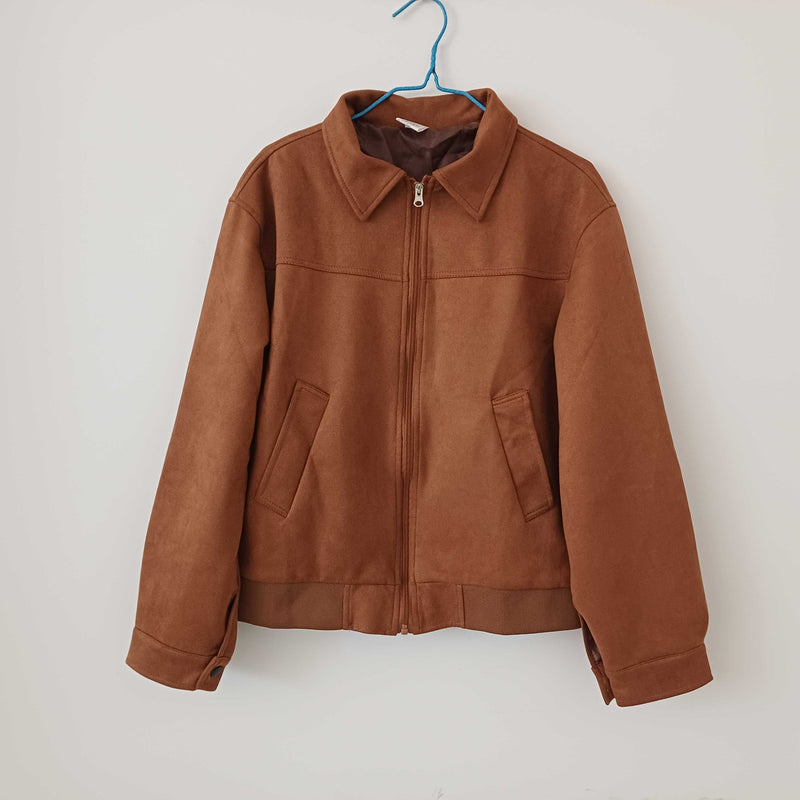 STOCK-Vintage Suede Men’s Jacket – American Street Hip Hop