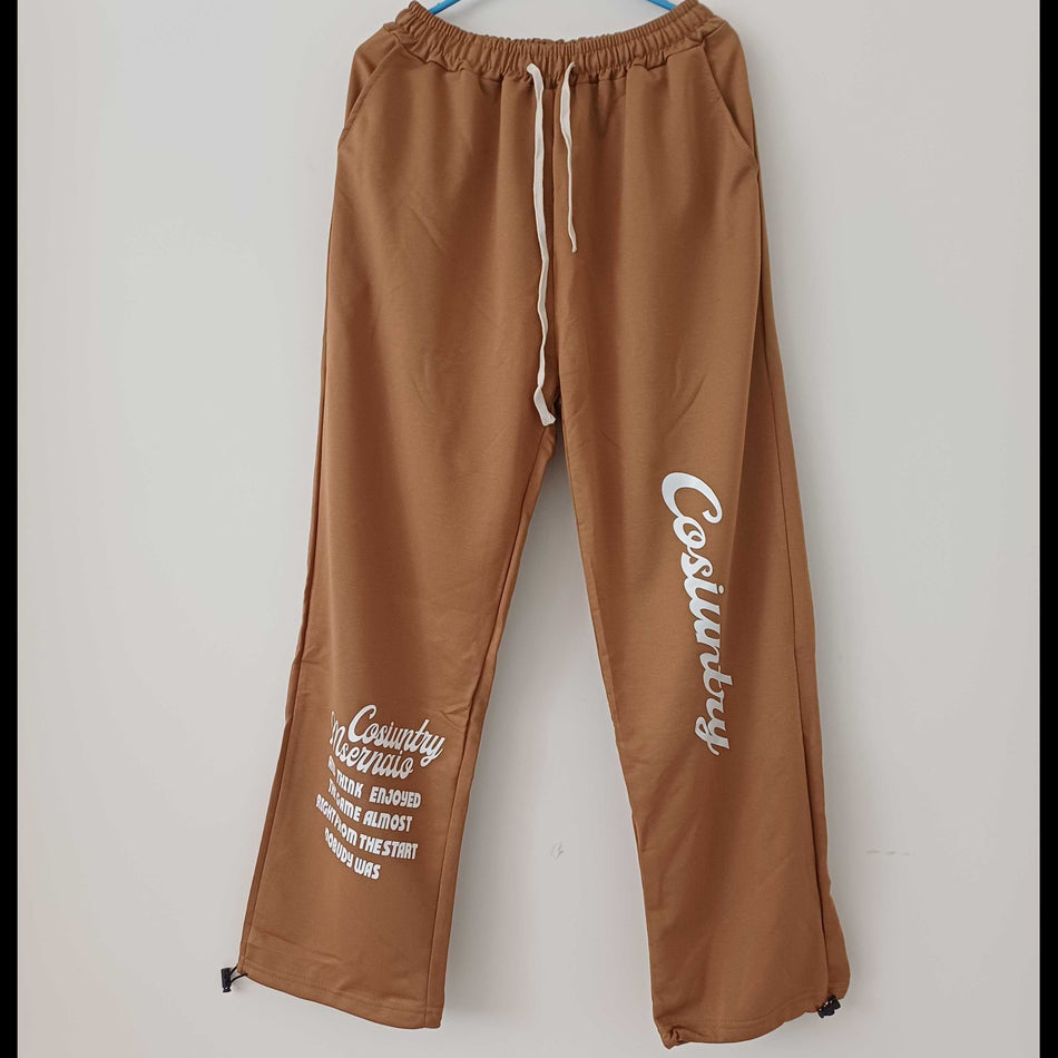 STOCK-Street Flex Men’s Letter Print Sweatpants – Comfy Meets