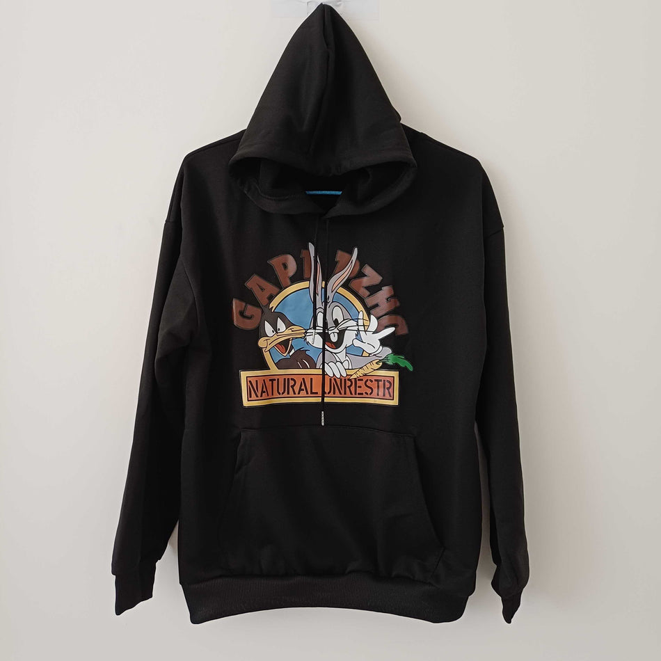 STOCK-Unisex Hip-Hop Cartoon Hoodie Fleece Jacket
