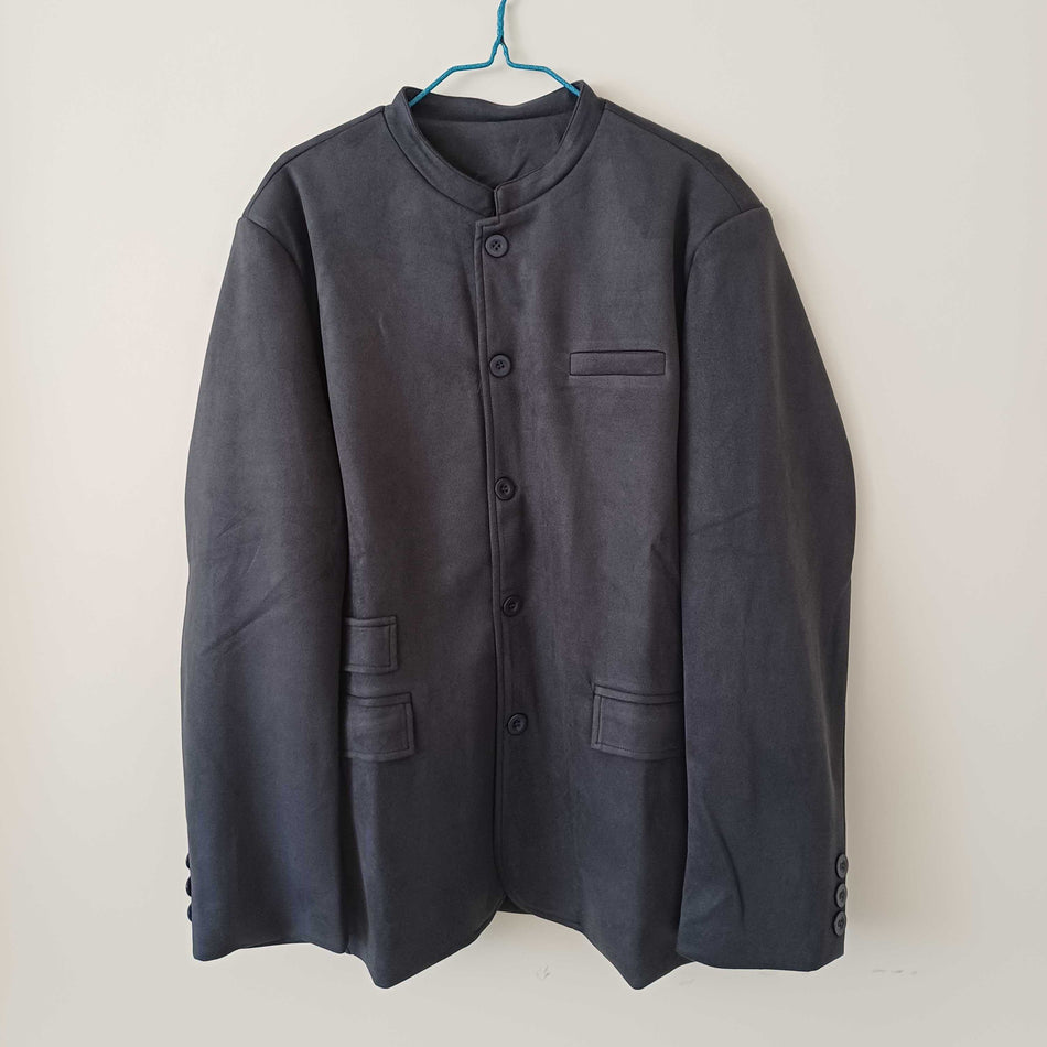 STOCK-Men’s Casual Suede Blazer – Autumn & Winter Business Style