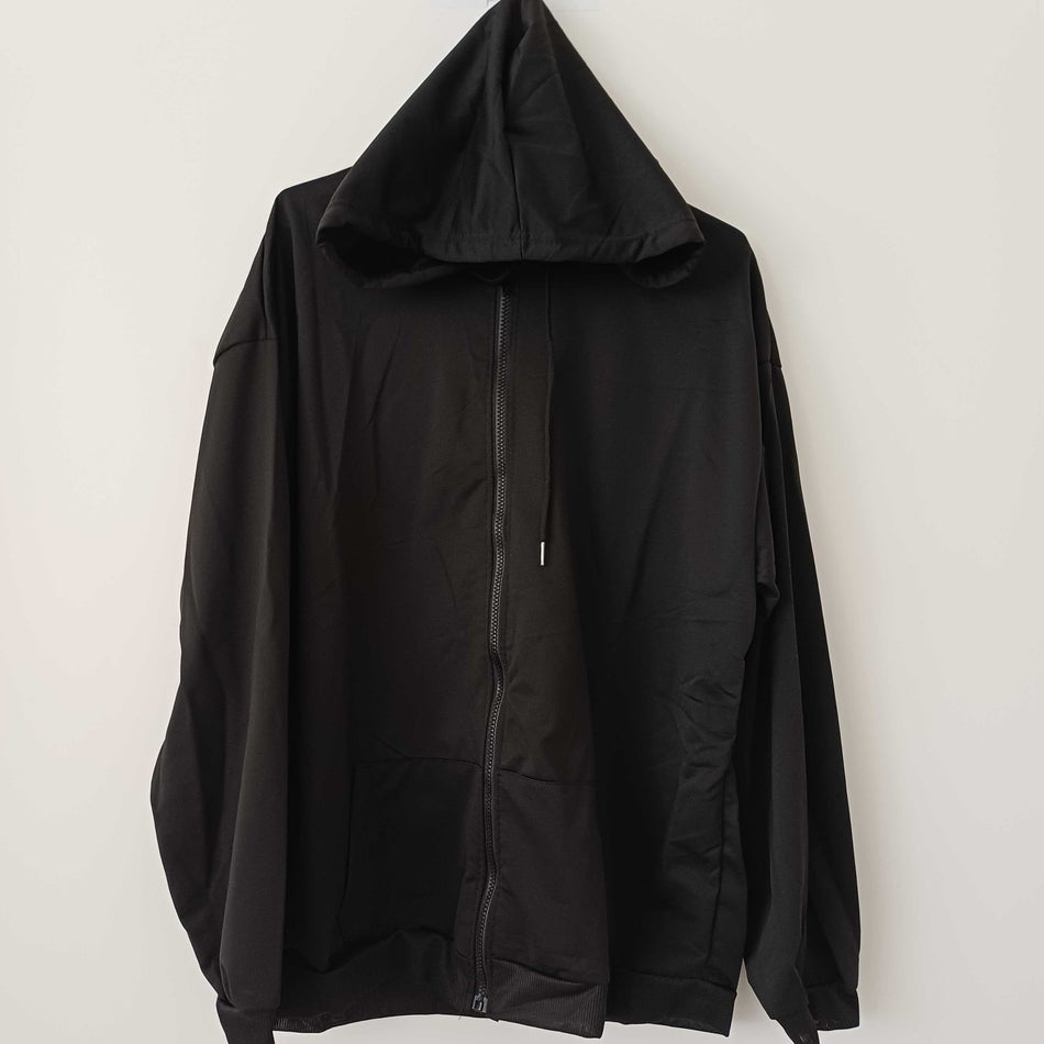 STOCK-Men’s Autumn Fleece-Lined Hoodie Cardigan Zipper Coat