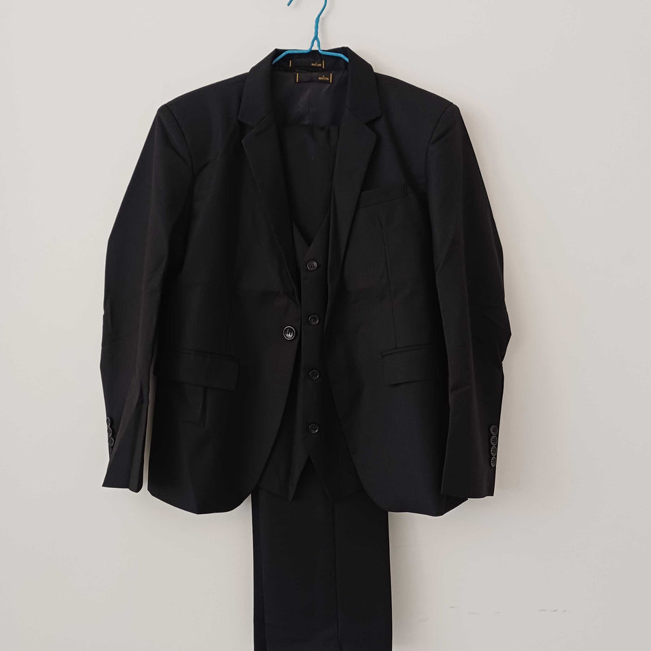 STOCK-Men’s Slim Fit Three-Piece Suit – Spring & Autumn Groomsmen