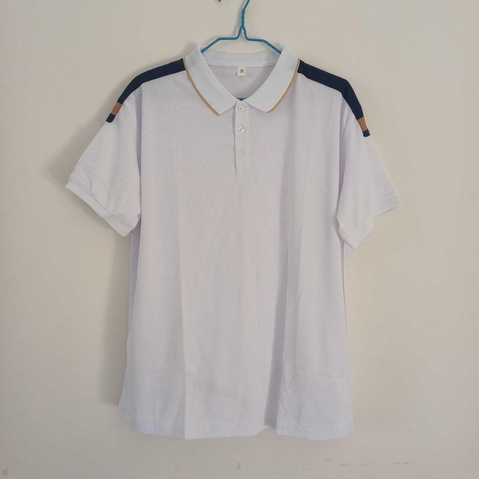 STOCK-Color-Block Polo Shirt – Slim Fit Men’s Summer Top