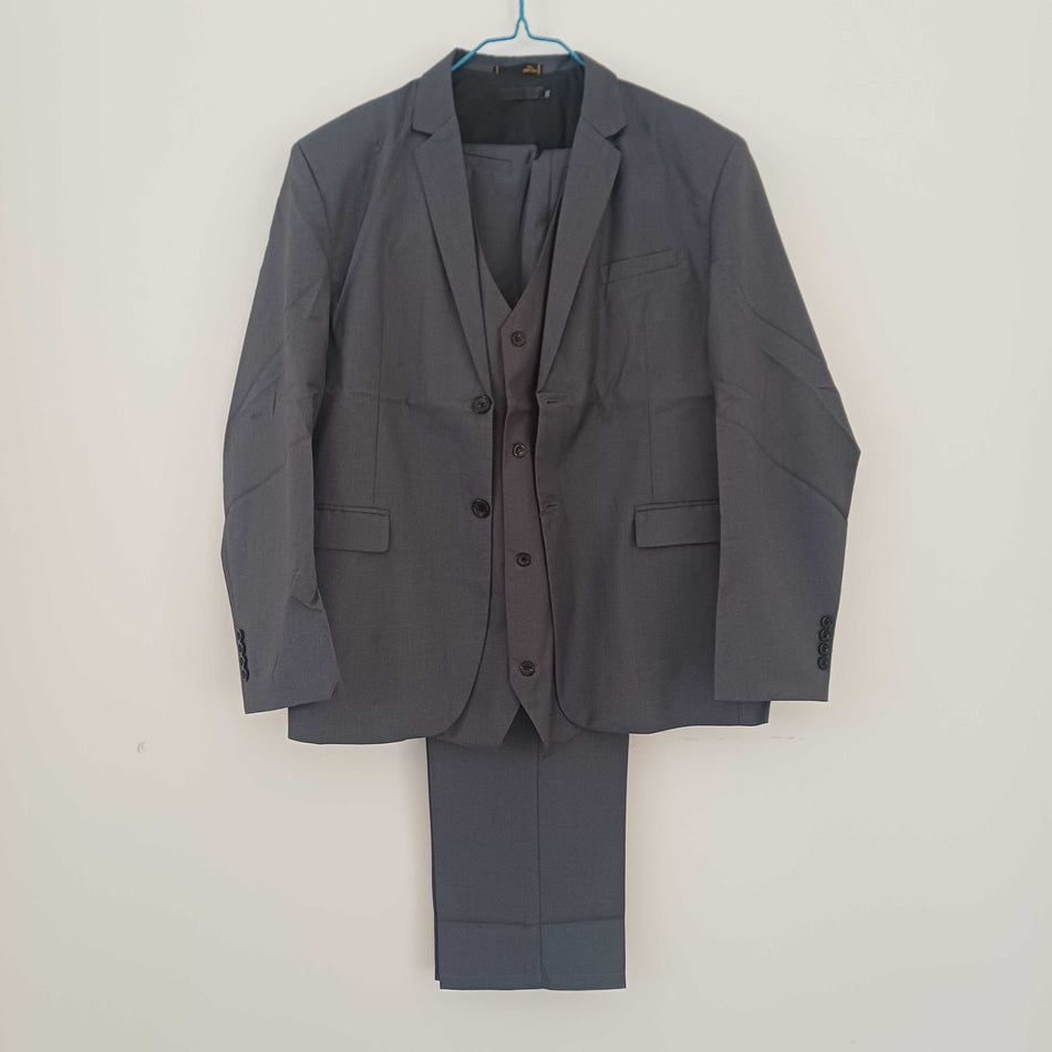 STOCK-Men’s Slim Fit Three-Piece Suit – Spring & Autumn Groomsmen