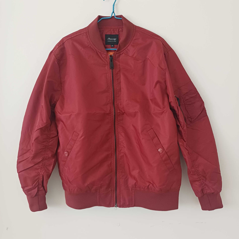 STOCK-Men’s Air Force MA-1 Bomber Jacket – Amazon Trend