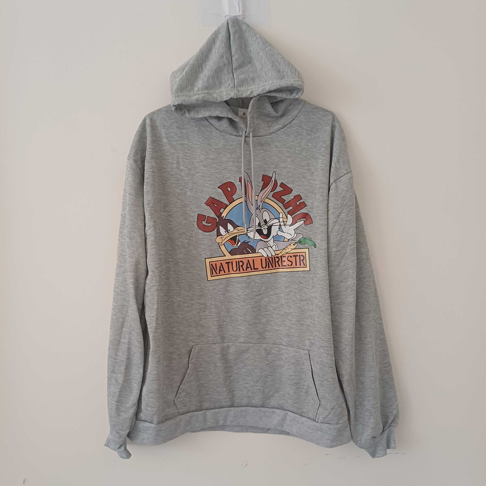 INSTOCK-Unisex Hip-Hop Cartoon Hoodie Fleece Jacket